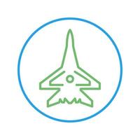 Fighter Plane Vector Icon