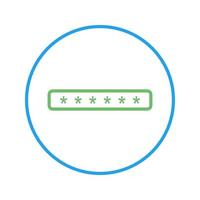 Password field Vector Icon