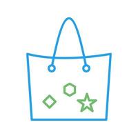 Bag with Tags Vector Icon