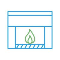 Fireplace Vector Icon