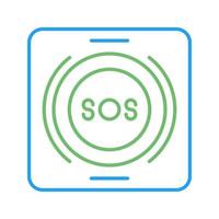 Emergency Button Vector Icon