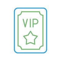 icono de vector de pase vip