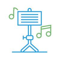 icono de vector de educación musical