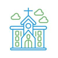 icono de vector de iglesia