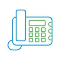 Land Line Phone Vector Icon