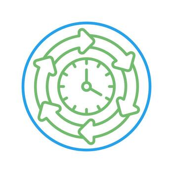 icono de vector de tiempo de procesamiento