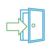 Exit Door Vector Icon