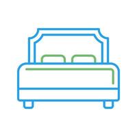 Hotel Bed Vector Icon