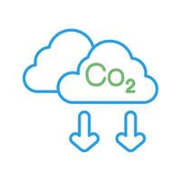 icono de vector de co2