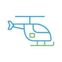 icono de vector de helicóptero