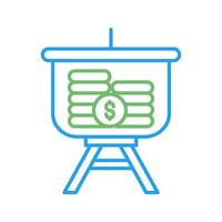 Dollar Presentation Vector Icon