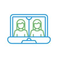 Online Meeting Vector Icon