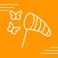 Catching Butterflies Vector Icon