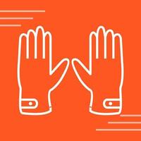 Leather Gloves Vector Icon