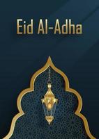 Eid al Adha celebration on color background vector