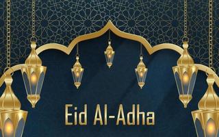 Eid al Adha celebration on color background vector