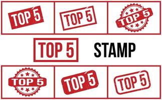 Top 5 Rubber Stamp Set Vector