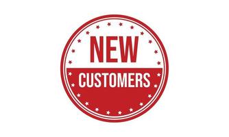 New Customers Rubber Stamp Seal Vector