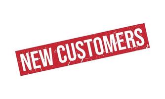 New Customers Rubber Stamp Seal Vector