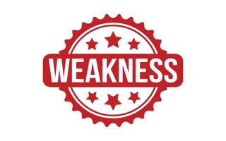 Weakness Rubber Stamp Seal Vector