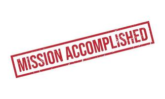 Mission Accomplished Rubber Stamp Seal Vector