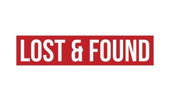Lost And Found Rubber Stamp Seal Vector