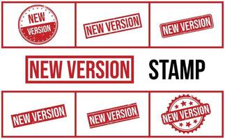 New Version Rubber Stamp Set Vector