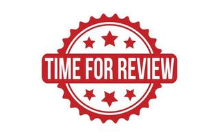 Time For Review Rubber Stamp Seal Vector