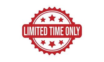 Limited Time Only Rubber Stamp Seal Vector