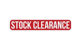 Stock Clearance Rubber Stamp Seal Vector