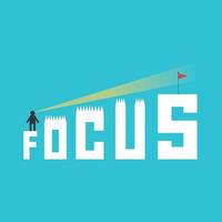 Focus Yourself Vector Illustration Graphic