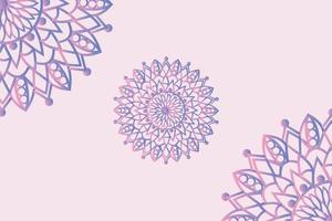 Abstract mandala floral decorative background design vector file. Luxury mandala colorful design.