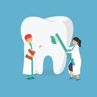 Doctor Treatment Your Tooth vector