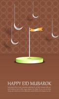 Eid Happy Day Backgrounds and Cards with Elegant Simple Islamic Ornaments Attractive Maroon Eps 10 vector