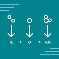 icono de vector de fórmula química