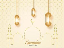 Ramadán kareem concepto. vector