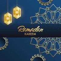 Islamic Holy Month of Ramadan Kareem or Ramazan Kareem Concept. vector