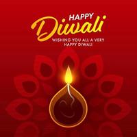 Indian festival of lights, Happy Diwali Concept. vector