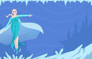 Ice Princess Background vector