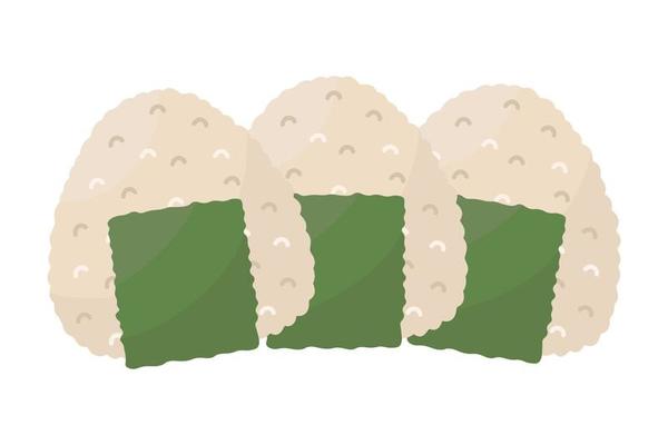 Flat design. Delicious Asian food. All colors are easy to change.