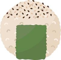 Flat design. Delicious Asian food. All colors are easy to change. vector