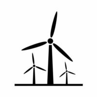 Turbine windmill  icon vector simple illustration. Stock vector.