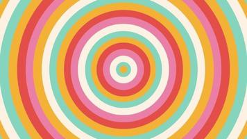 Retro Groovy Playful Circles Animated horizontal Video wallpaper