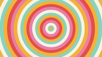 Retro Groovy Playful Circles Animated horizontal Video wallpaper