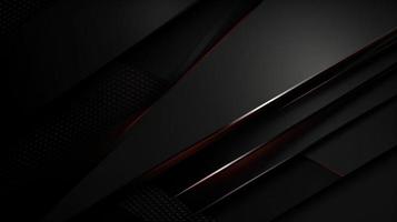 Abstract black and red carbon fiber background photo