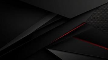 Abstract black and red carbon fiber background photo