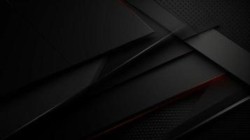Abstract black and red carbon fiber background photo