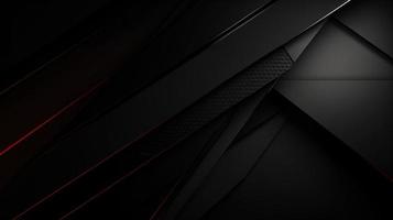 Abstract black and red carbon fiber background photo