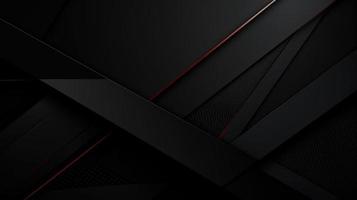 Abstract black and red carbon fiber background photo