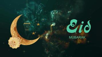 eid Mubarak Festival dekorativ Gruß Hintergrund, eid Mubarak, eid Video, eid Banner, eid Festival video